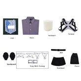 Levi Ackerman Green Coat Set Outfits Cosplay Costume Halloween Suit